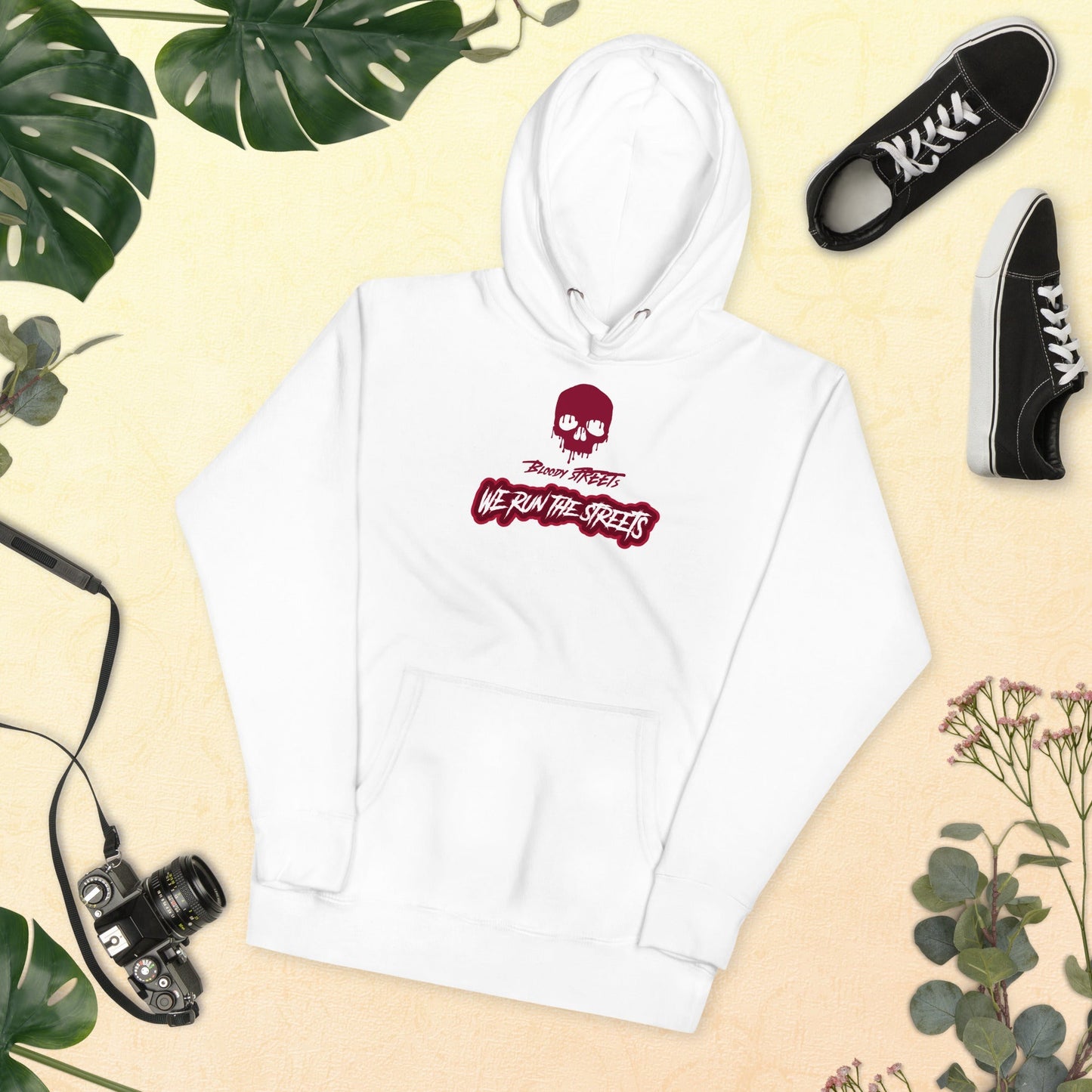 We Run The Streets Unisex-Kapuzenpullover - BLOODY-STREETS.DE Streetwear Herren und Damen Hoodies, T-Shirts, Pullis