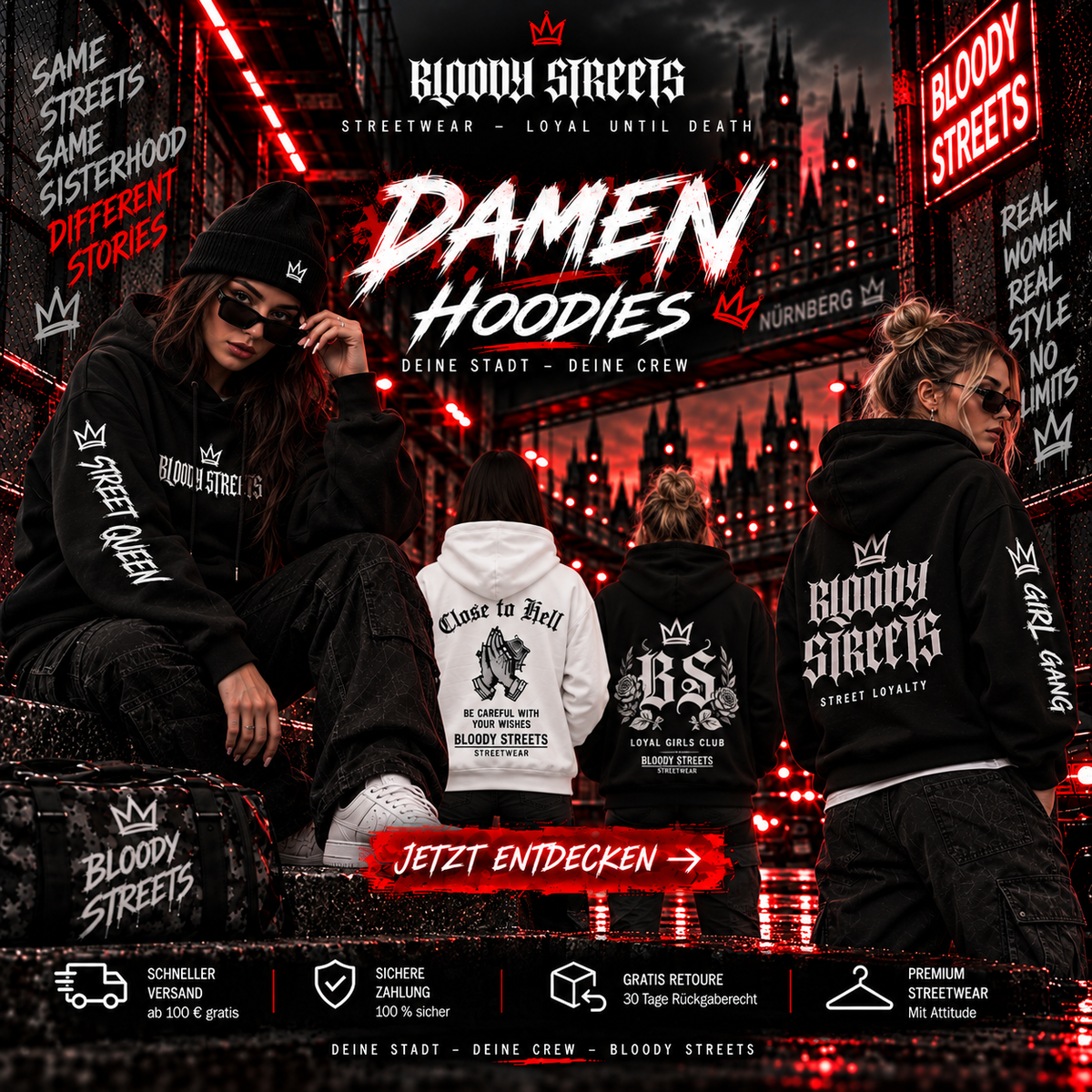 Damen Streetwear Hoodies