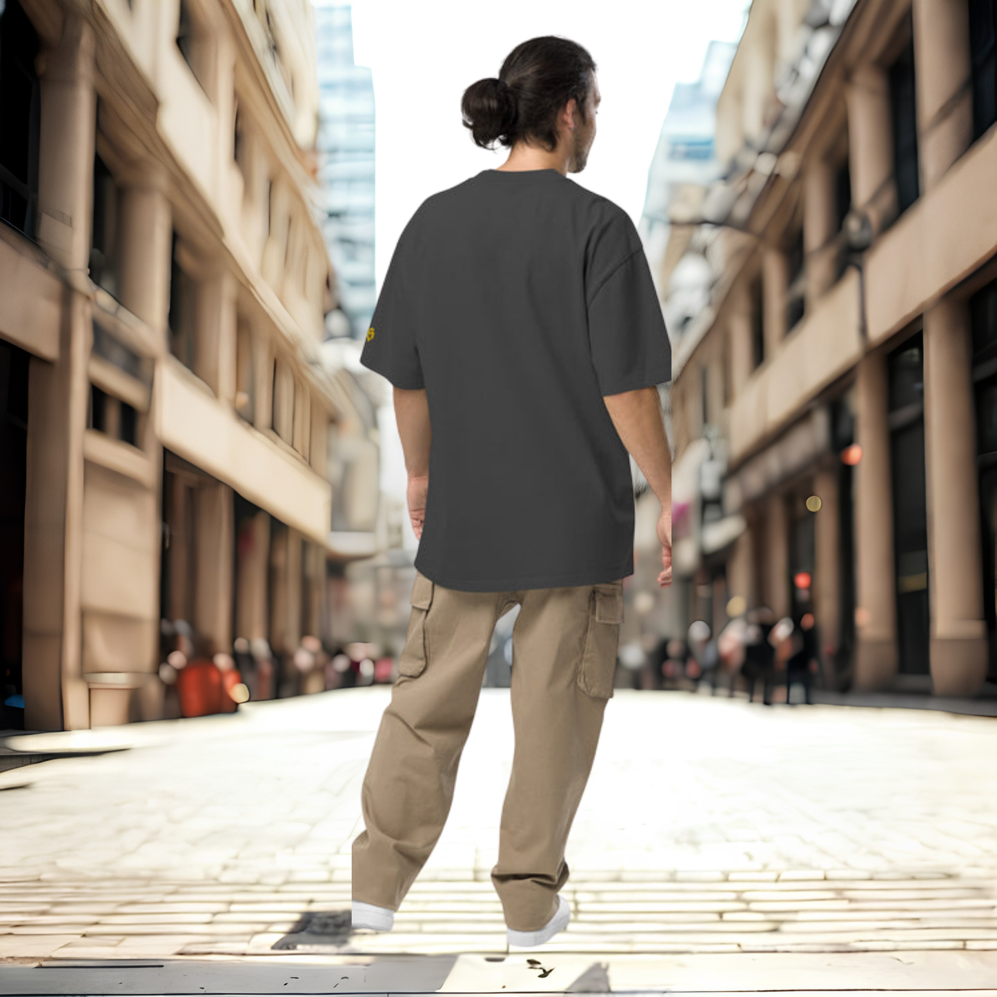 Oversized Streetwear T-Shirt BS - OUTSIDERS Vers. 2 mit verwaschenem Look