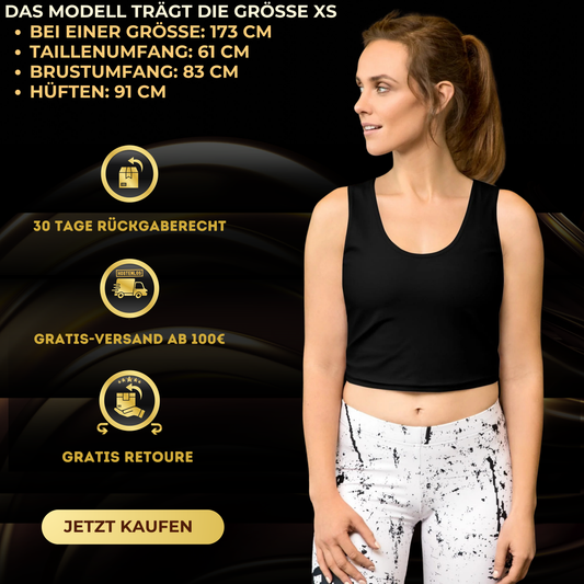 Bloody Crop-Top Black
