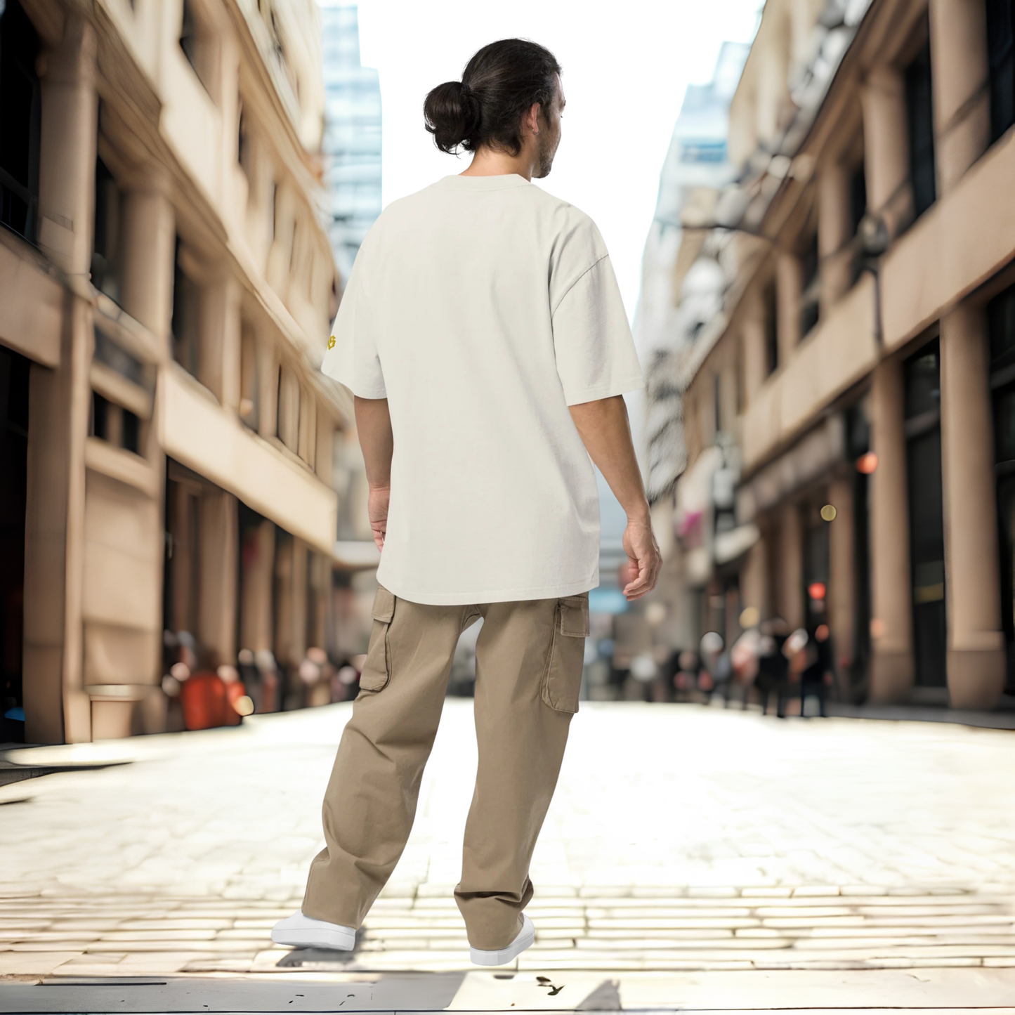 Oversized Streetwear T-Shirt BS - OUTSIDERS Vers. 2 mit verwaschenem Look