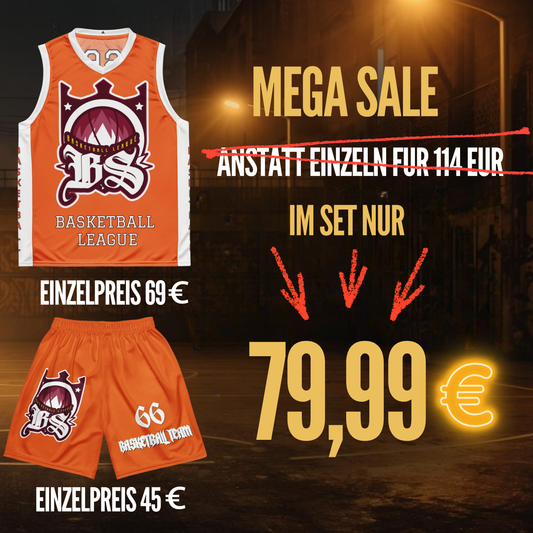 Basketball Trikot Spar-Set Orange | BLOODY-STREETS.DE