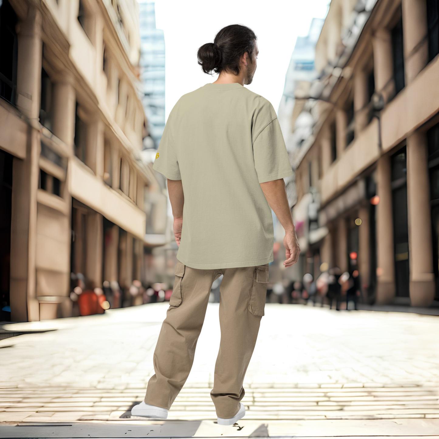 Oversized Streetwear T-Shirt BS - OUTSIDERS Vers. 2 mit verwaschenem Look