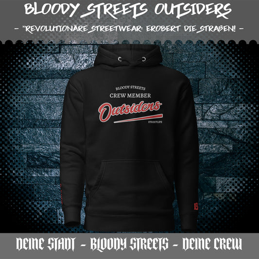 Streetwear Hoodie Unisex - BS Outsiders Stickerei