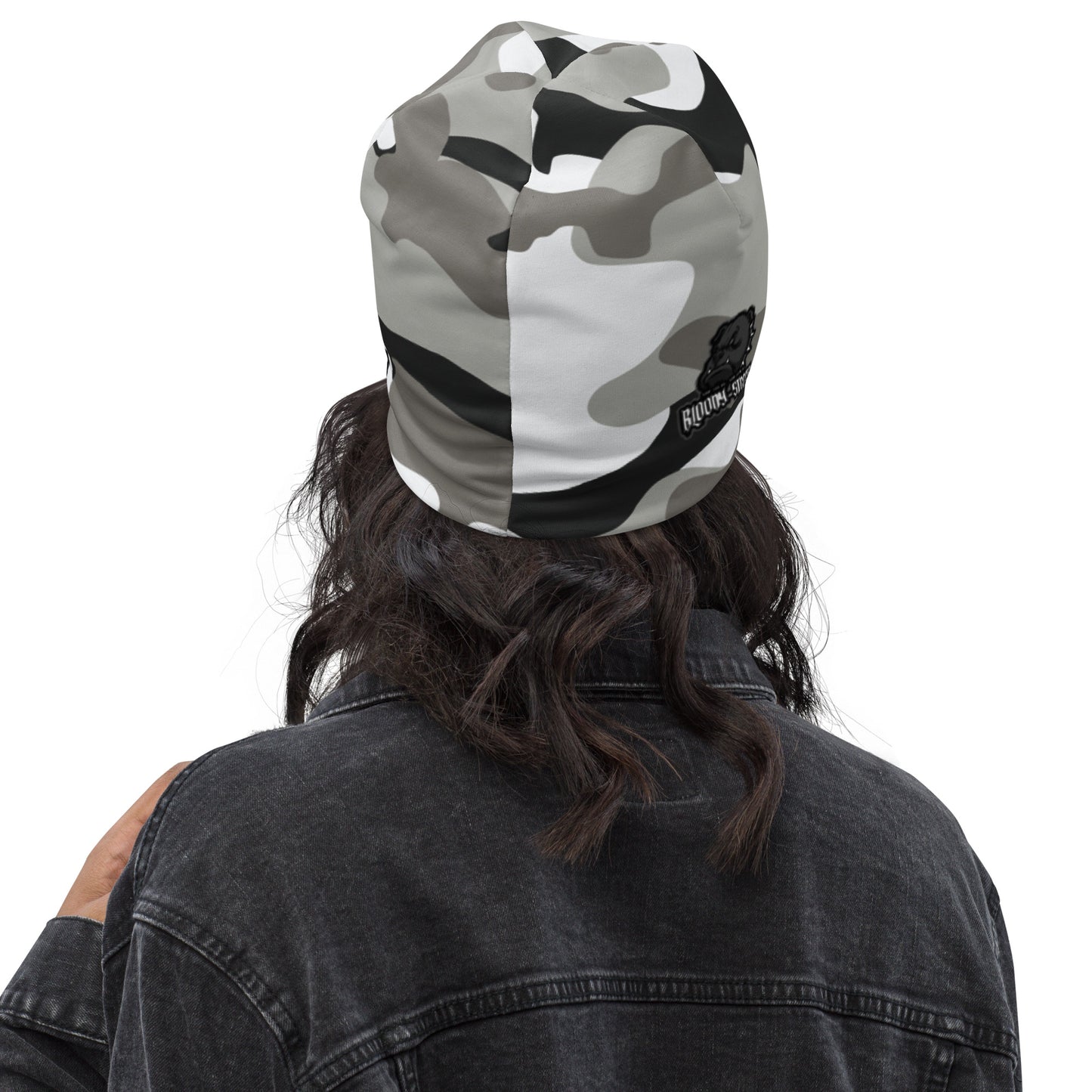 CAMOUFLAGE White Bull Dog "Street Soldier" Beanie - BLOODY-STREETS.DE Streetwear Herren und Damen Hoodies, T-Shirts, Pullis