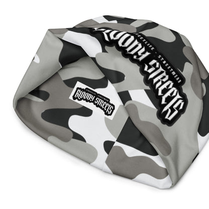 CAMOUFLAGE White Bull Dog "Street Soldier" Beanie - BLOODY-STREETS.DE Streetwear Herren und Damen Hoodies, T-Shirts, Pullis