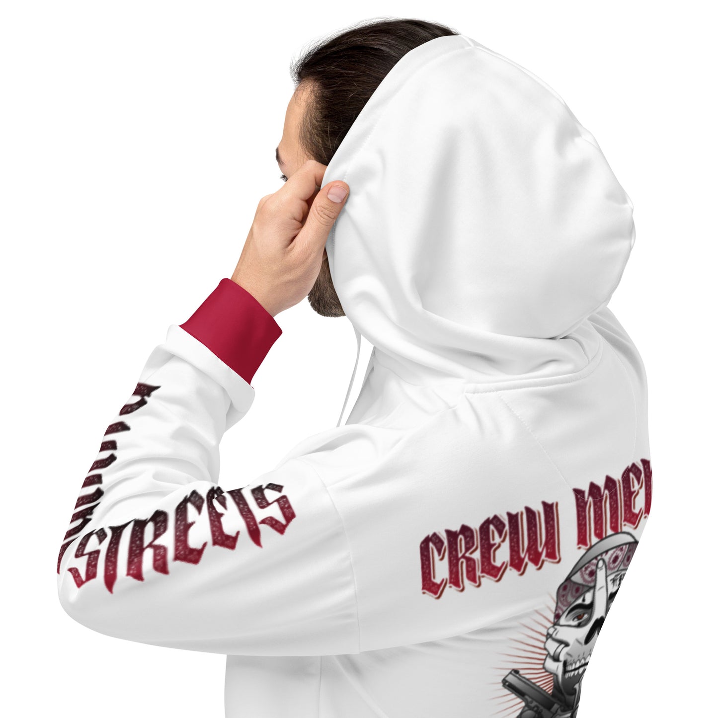 Bloody Streets Crew Streetwear Hoodie White - BLOODY-STREETS.DE Streetwear Herren und Damen Hoodies, T-Shirts, Pullis