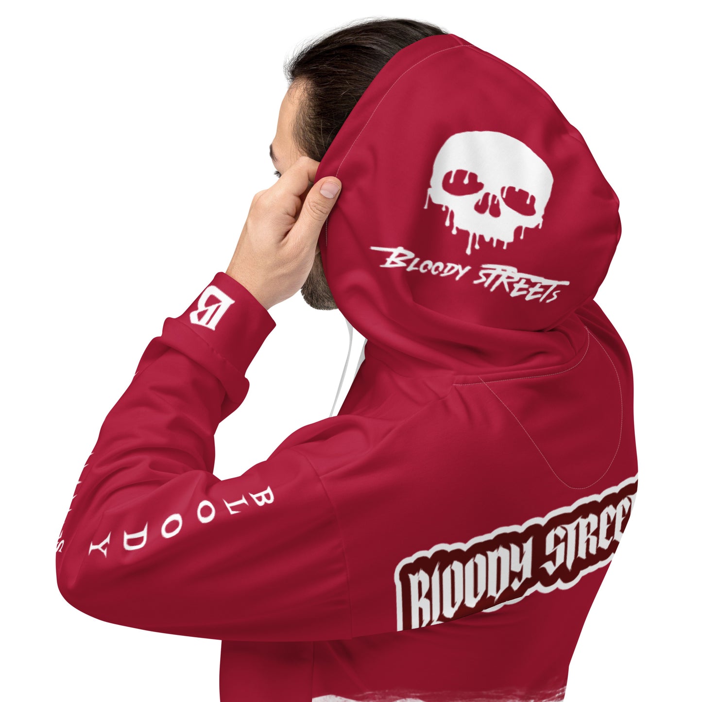 We Run The Streets - Streetwear Hoodie auf Bloody Hoodie Gangster Look - BLOODY-STREETS.DE Streetwear Herren und Damen Hoodies, T-Shirts, Pullis