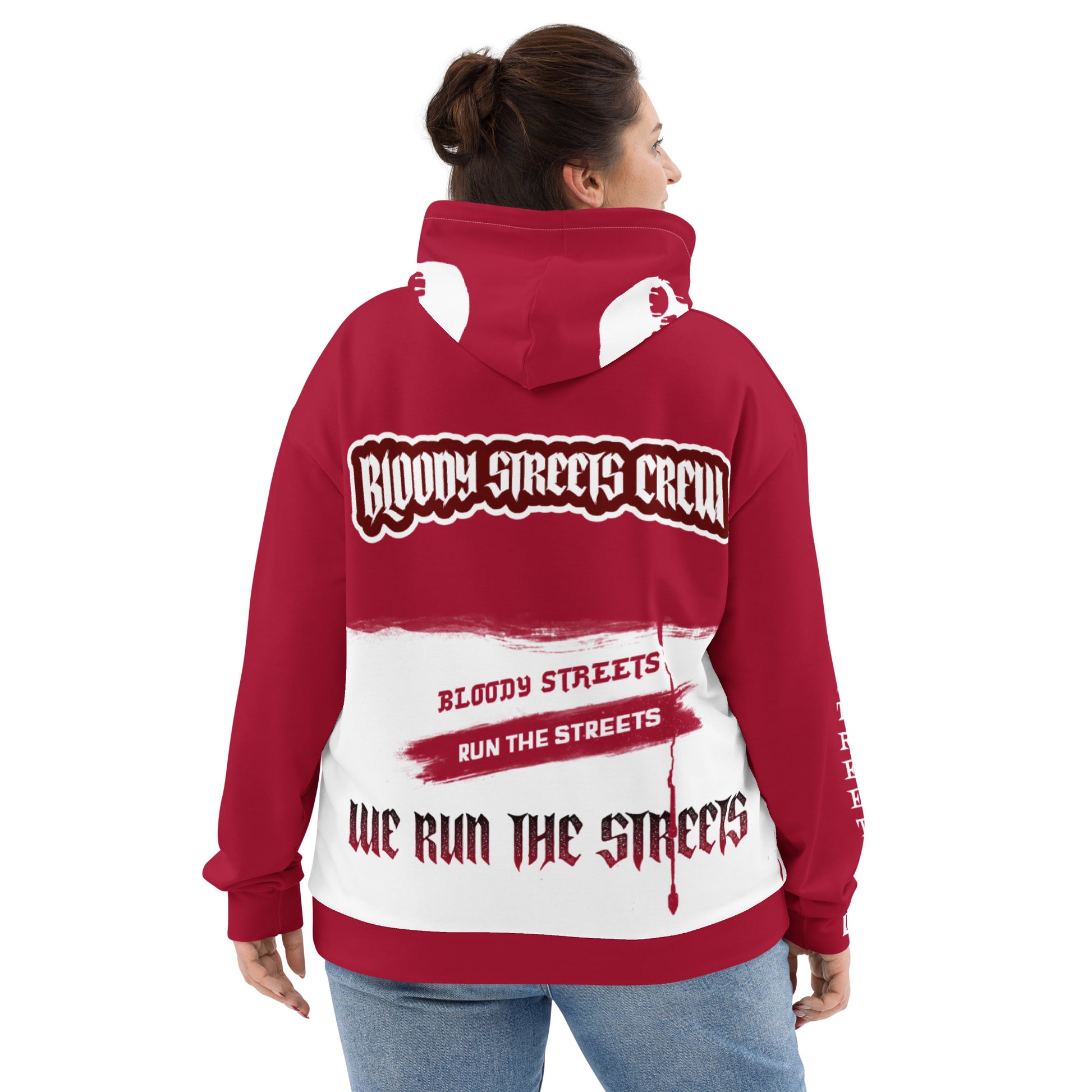 We Run The Streets - Streetwear Hoodie auf Bloody Hoodie Gangster Look - BLOODY-STREETS.DE Streetwear Herren und Damen Hoodies, T-Shirts, Pullis