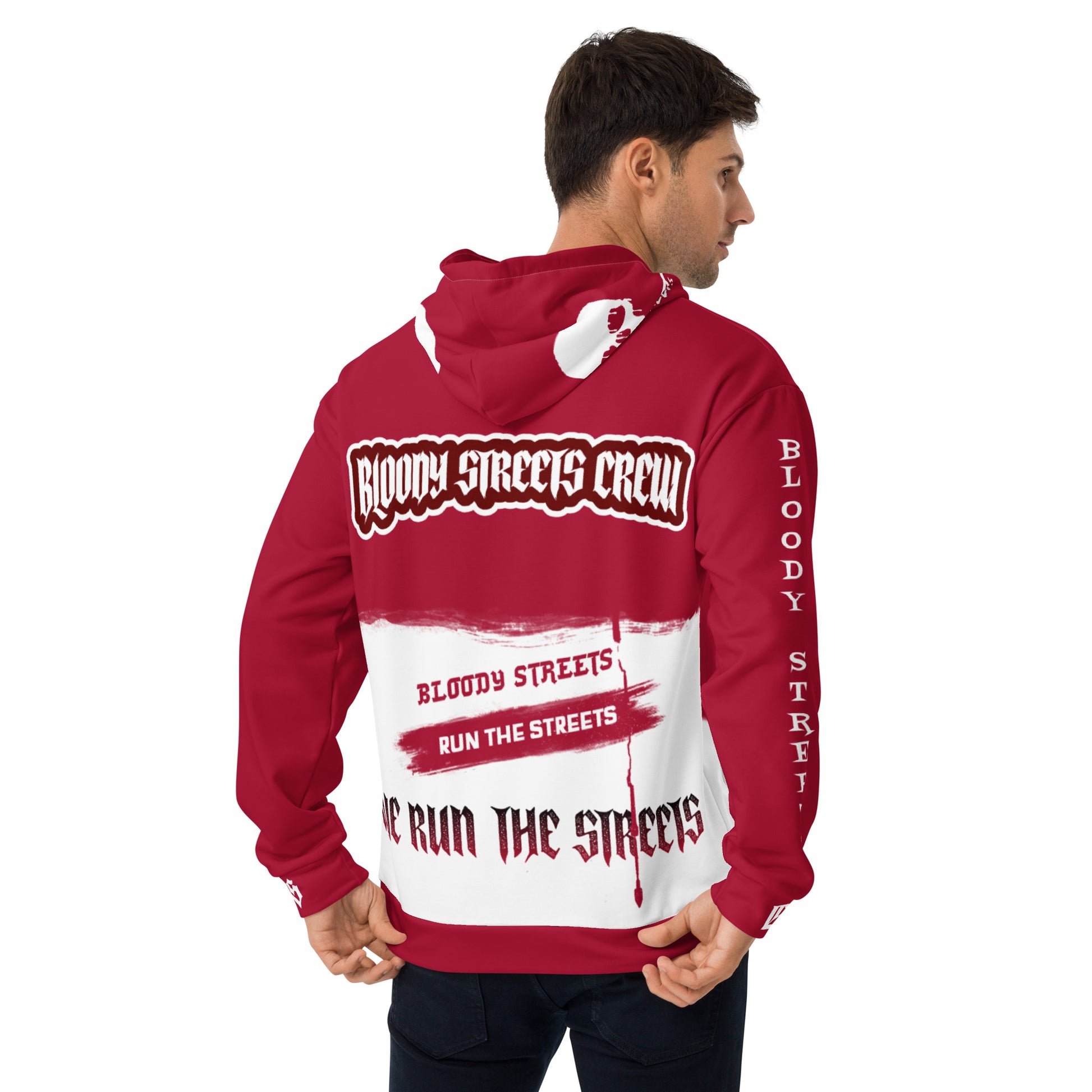 We Run The Streets - Streetwear Hoodie auf Bloody Hoodie Gangster Look - BLOODY-STREETS.DE Streetwear Herren und Damen Hoodies, T-Shirts, Pullis