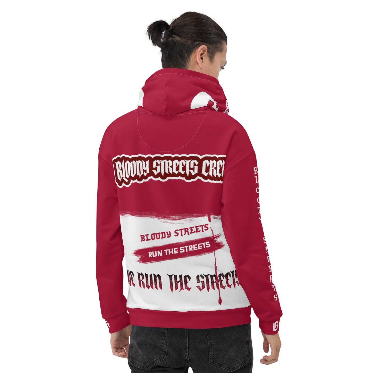 We Run The Streets - Streetwear Hoodie auf Bloody Hoodie Gangster Look - BLOODY-STREETS.DE Streetwear Herren und Damen Hoodies, T-Shirts, Pullis