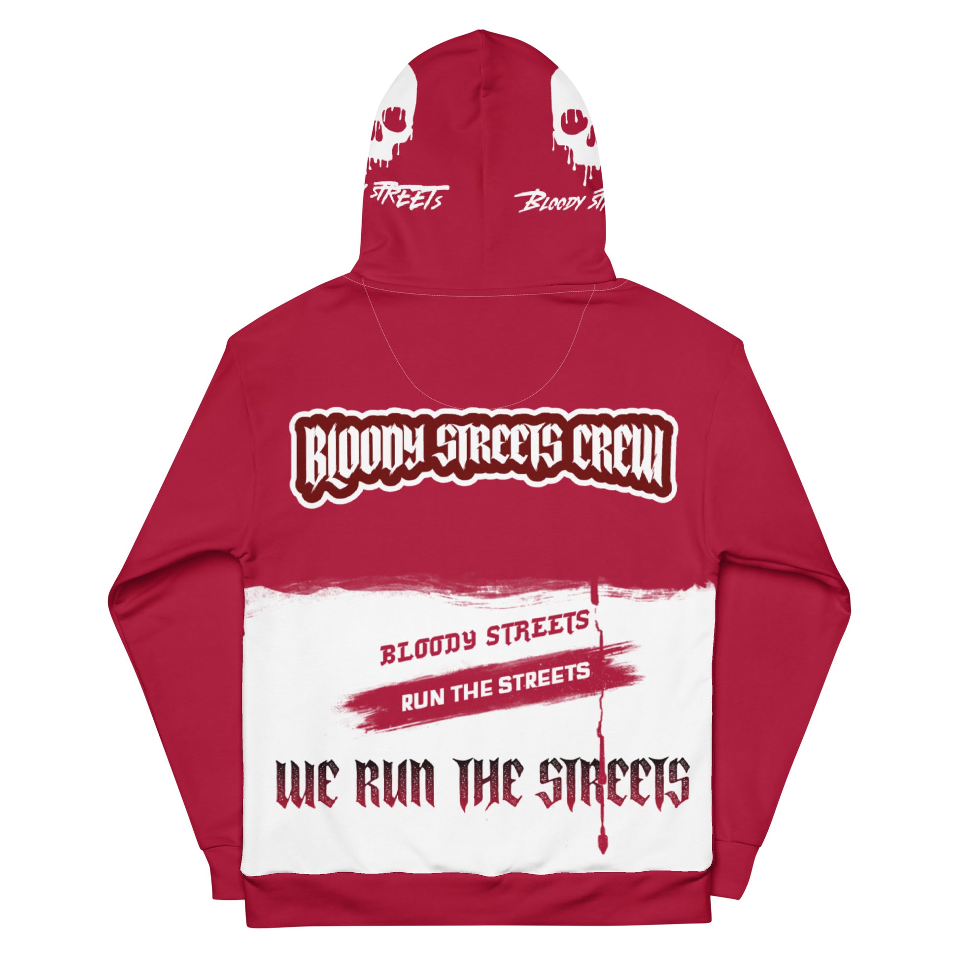 We Run The Streets - Streetwear Hoodie auf Bloody Hoodie Gangster Look - BLOODY-STREETS.DE Streetwear Herren und Damen Hoodies, T-Shirts, Pullis