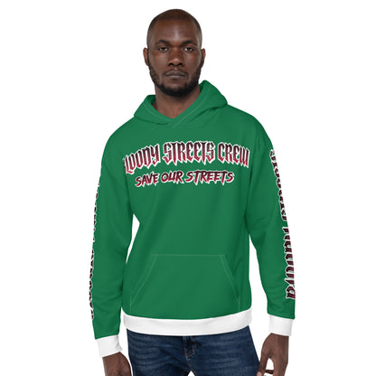 BLOODY STREETS Crew Member Streetwear Hoodie Green - BLOODY-STREETS.DE Streetwear Herren und Damen Hoodies, T-Shirts, Pullis