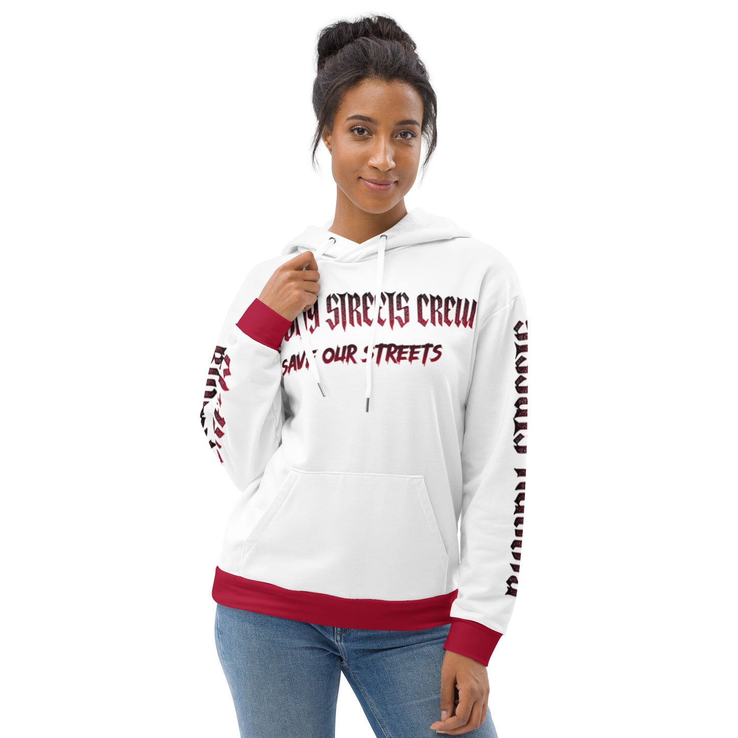 Bloody Streets Crew Streetwear Hoodie White - BLOODY-STREETS.DE Streetwear Herren und Damen Hoodies, T-Shirts, Pullis