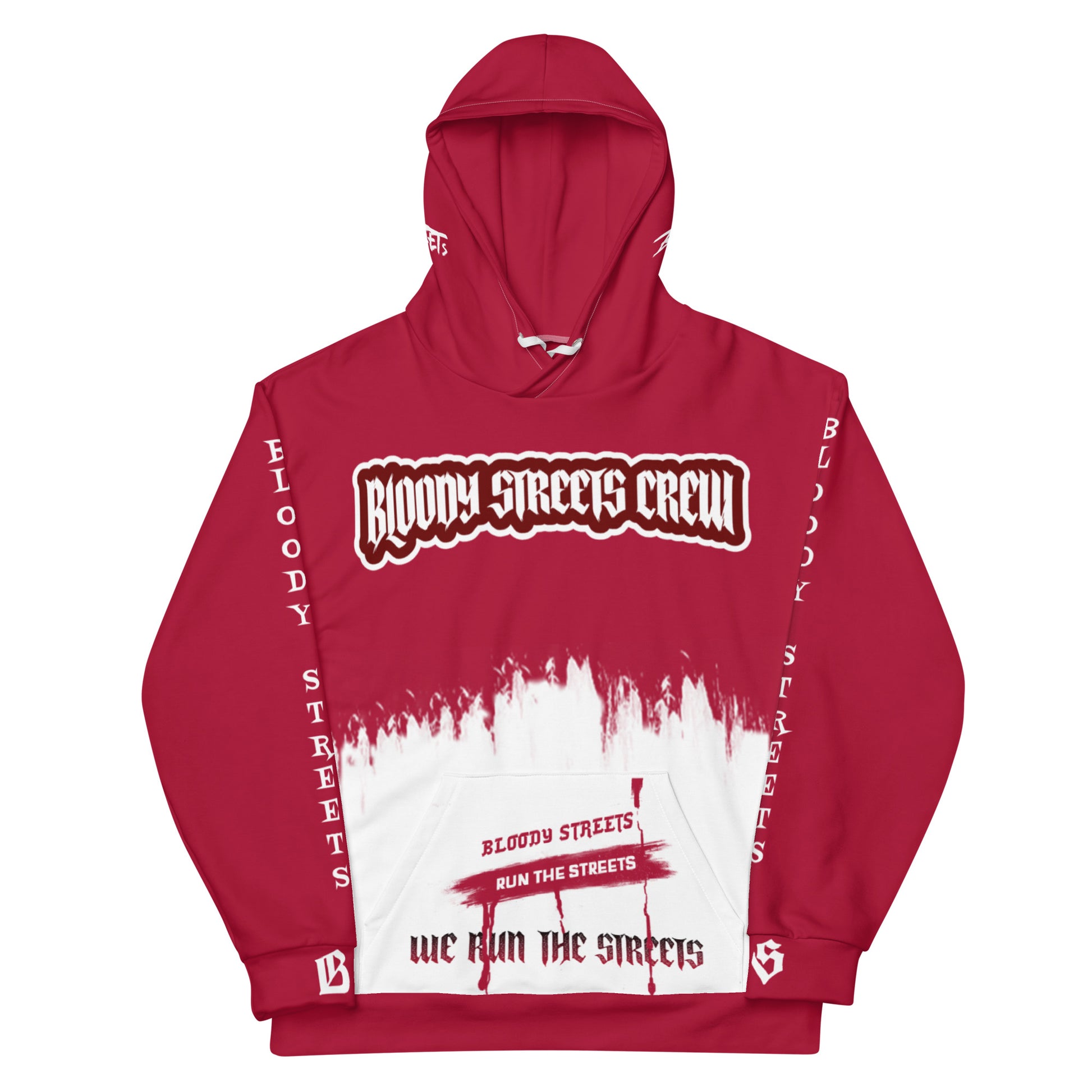 We Run The Streets - Streetwear Hoodie auf Bloody Hoodie Gangster Look - BLOODY-STREETS.DE Streetwear Herren und Damen Hoodies, T-Shirts, Pullis