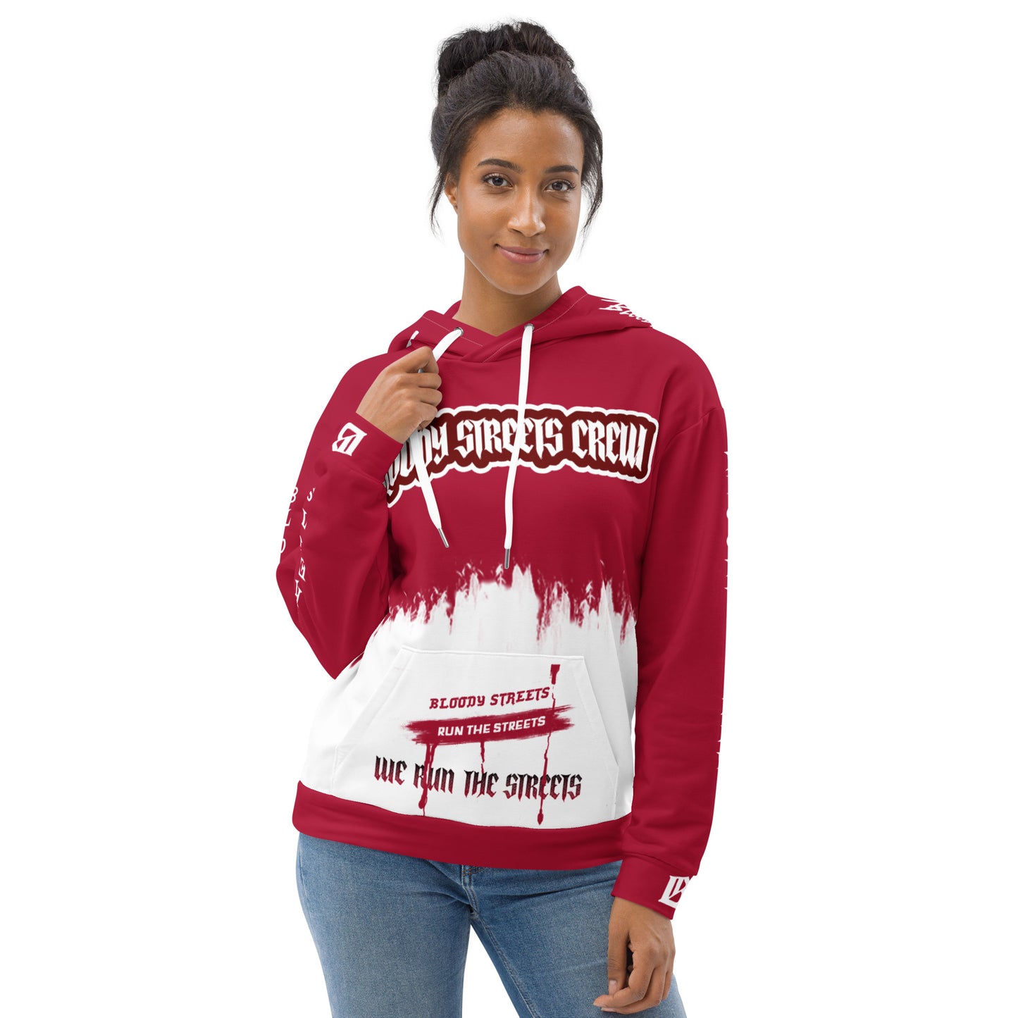 We Run The Streets - Streetwear Hoodie auf Bloody Hoodie Gangster Look - BLOODY-STREETS.DE Streetwear Herren und Damen Hoodies, T-Shirts, Pullis