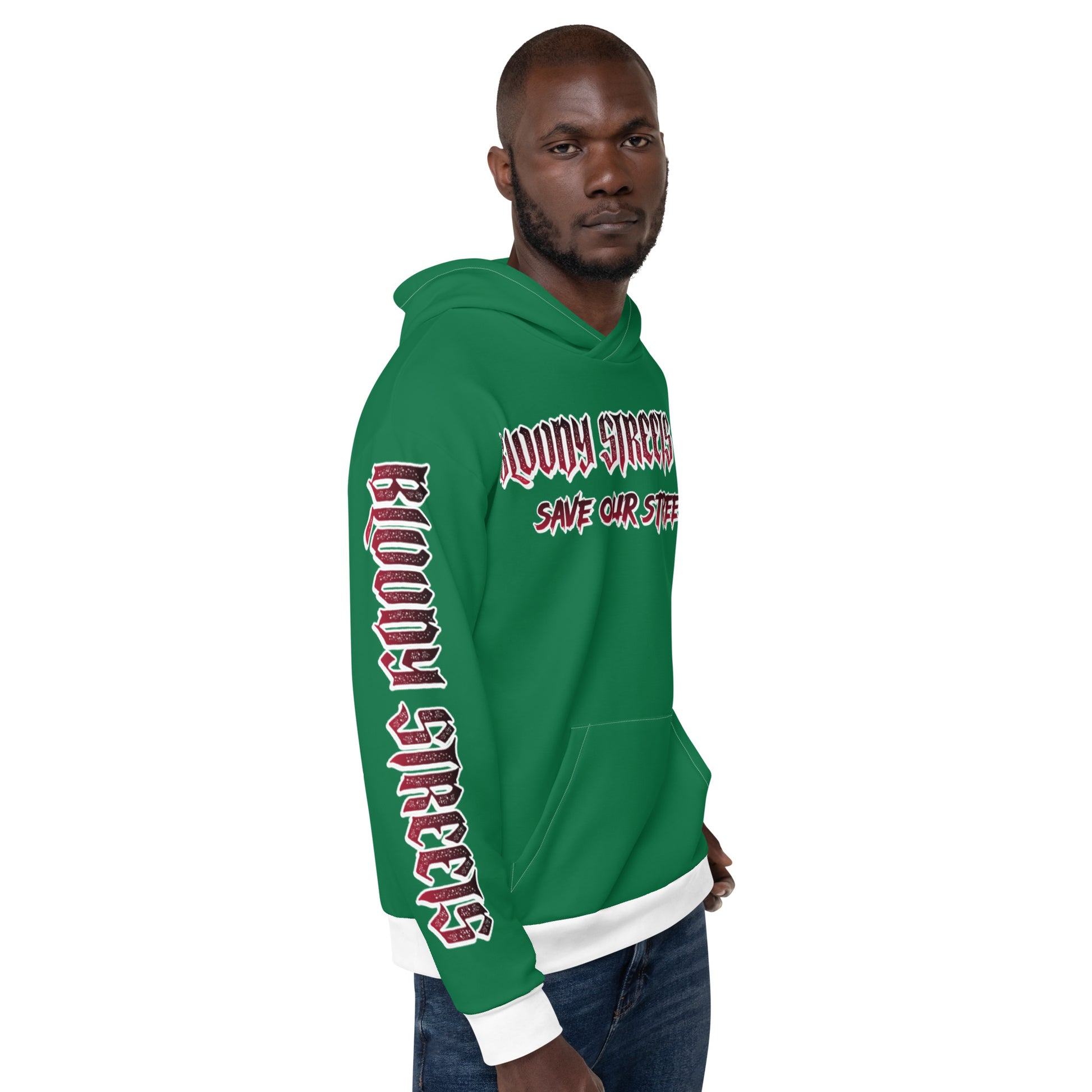 BLOODY STREETS Crew Member Streetwear Hoodie Green - BLOODY-STREETS.DE Streetwear Herren und Damen Hoodies, T-Shirts, Pullis