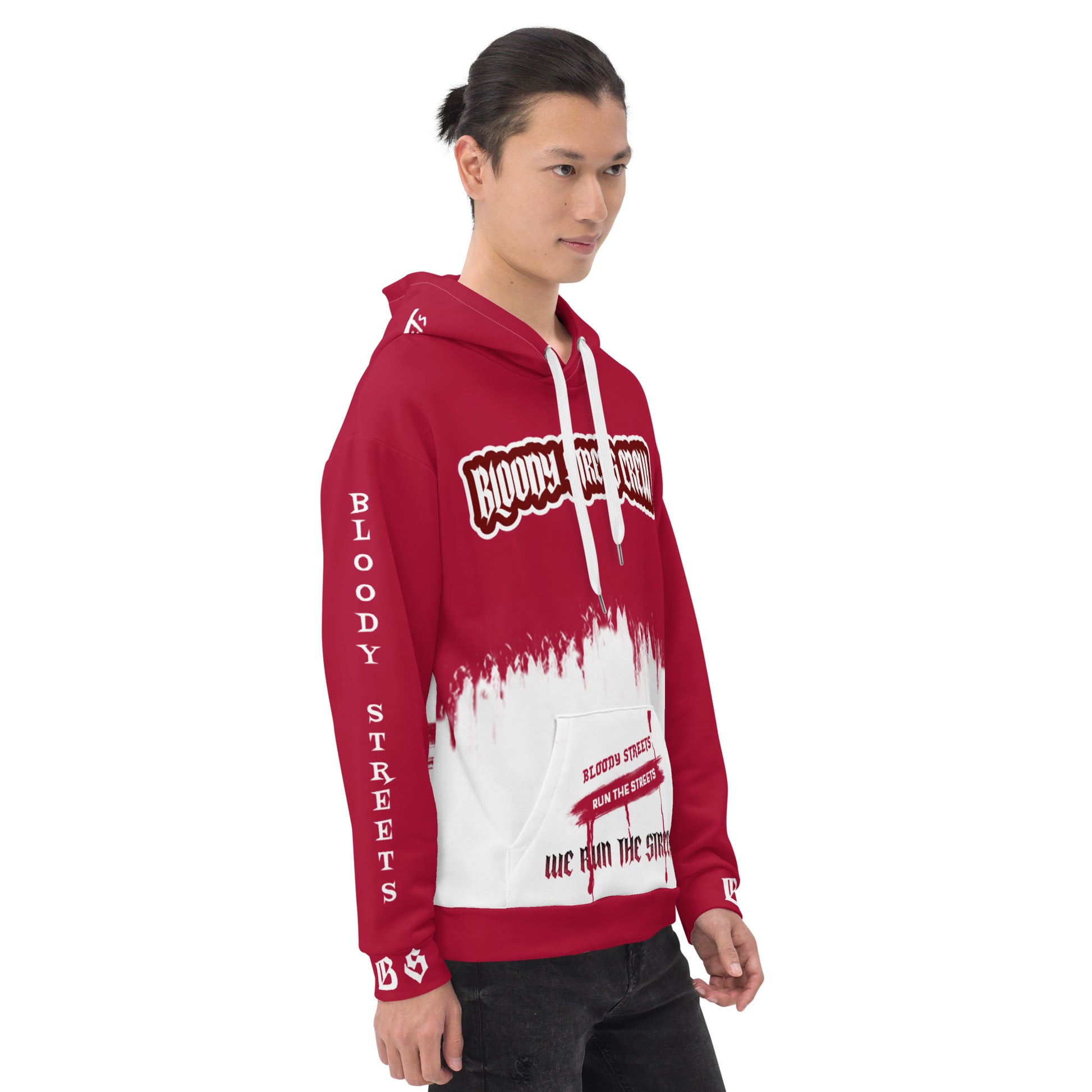 We Run The Streets - Streetwear Hoodie auf Bloody Hoodie Gangster Look - BLOODY-STREETS.DE Streetwear Herren und Damen Hoodies, T-Shirts, Pullis