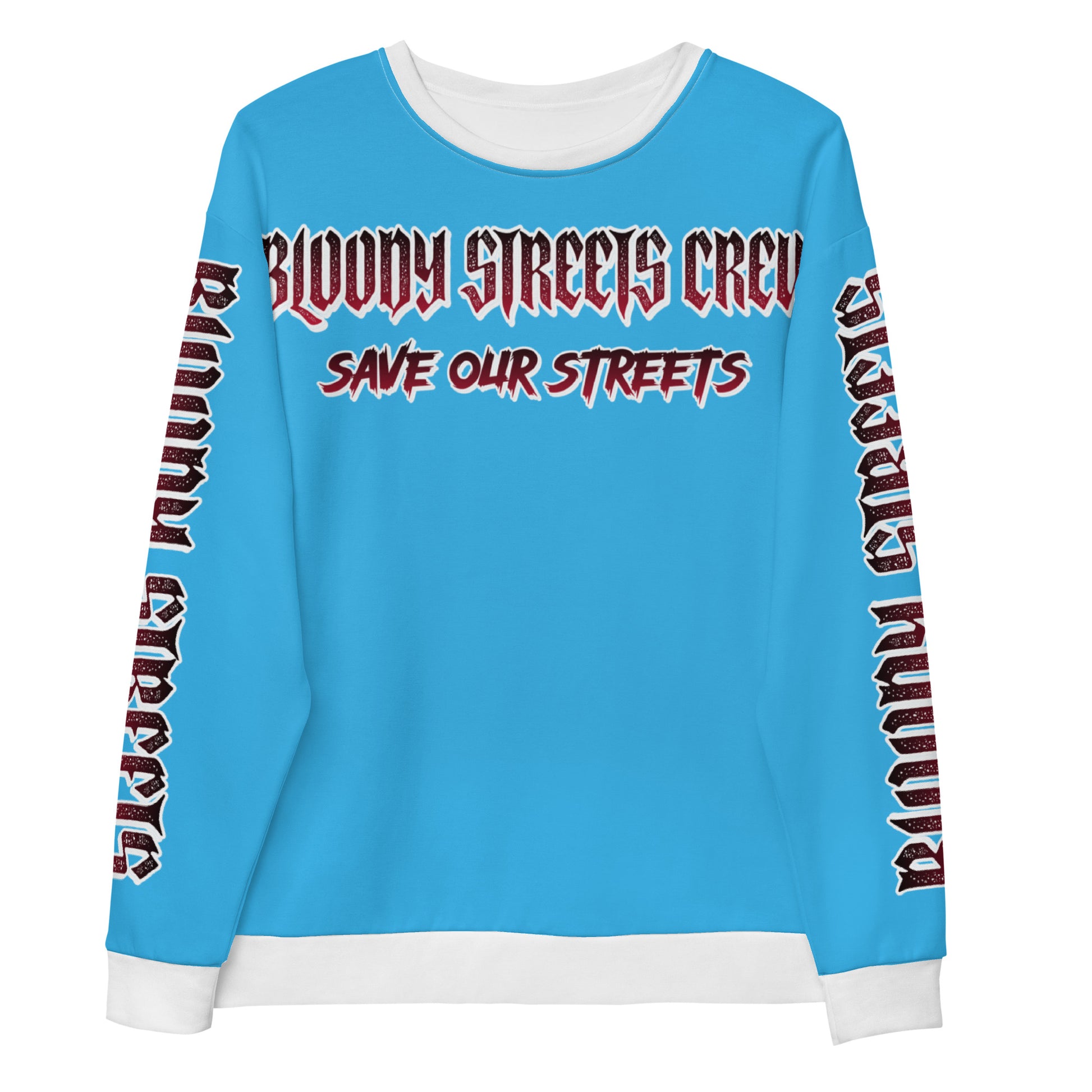 Bloody Streets Crew Member Streetwear Pullover Blue - BLOODY-STREETS.DE Streetwear Herren und Damen Hoodies, T-Shirts, Pullis