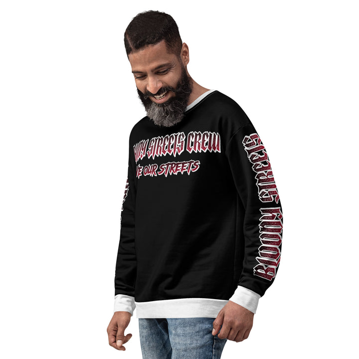 Bloody Streets Crew Member Streetwear Pullover Black - BLOODY-STREETS.DE Streetwear Herren und Damen Hoodies, T-Shirts, Pullis