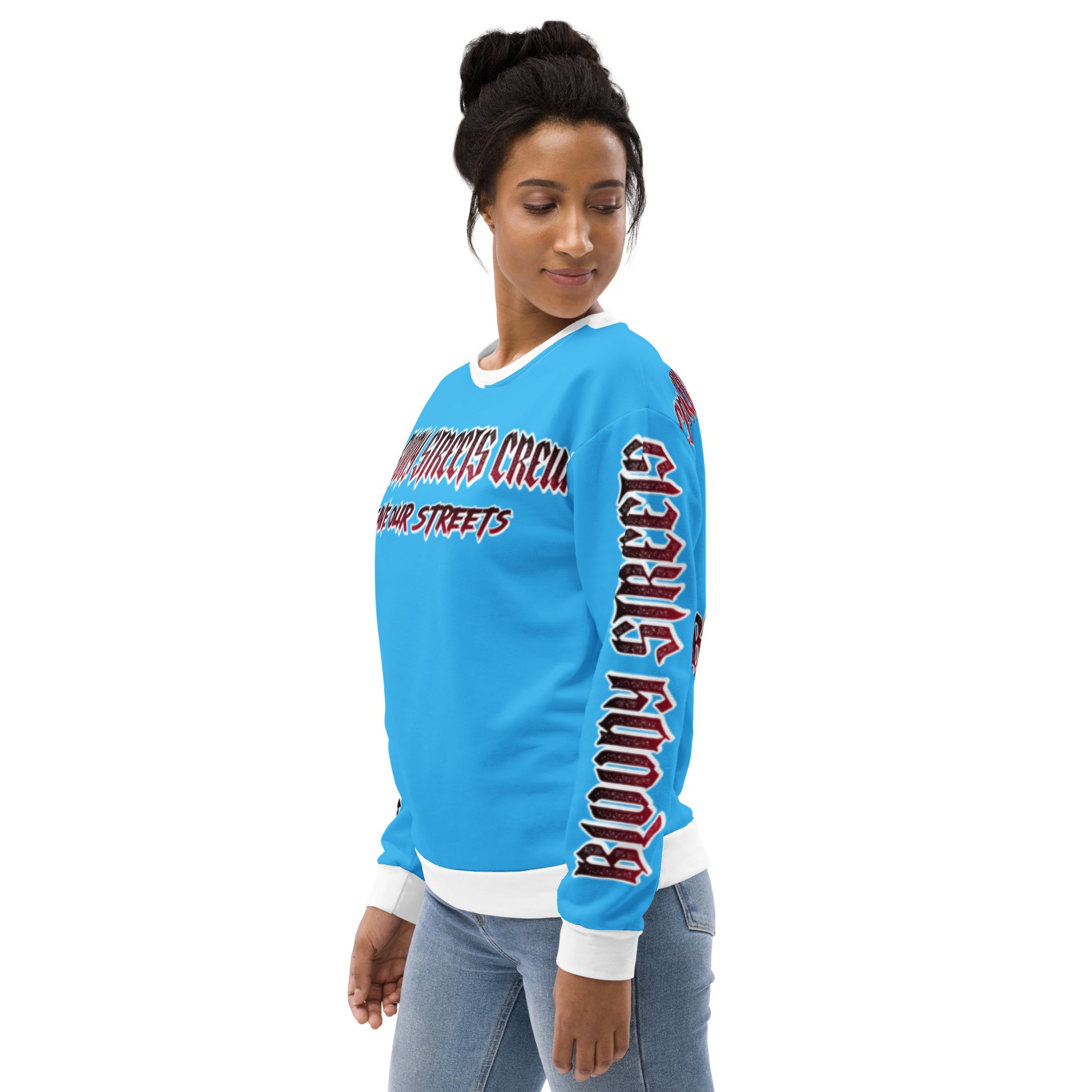 Bloody Streets Crew Member Streetwear Pullover Blue - BLOODY-STREETS.DE Streetwear Herren und Damen Hoodies, T-Shirts, Pullis