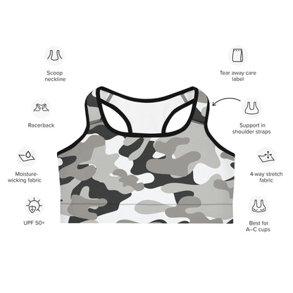 Sports BH - Camouflage - BLOODY-STREETS.DE Streetwear Herren und Damen Hoodies, T-Shirts, Pullis