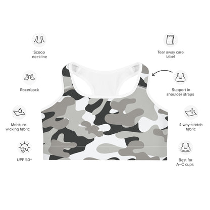 Sports BH - Camouflage - BLOODY-STREETS.DE Streetwear Herren und Damen Hoodies, T-Shirts, Pullis