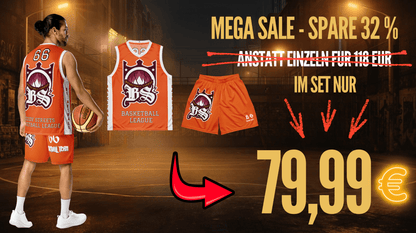 Basketball Trikot Spar - Set Orange - BLOODY - STREETS.DE Streetwear Herren und Damen Hoodies, T-Shirts, Pullis
