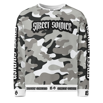 Bloody Camouflage Bull Dog Street Soldier Pullover - BLOODY - STREETS.DE Streetwear Herren und Damen Hoodies, T - Shirts, Pullis