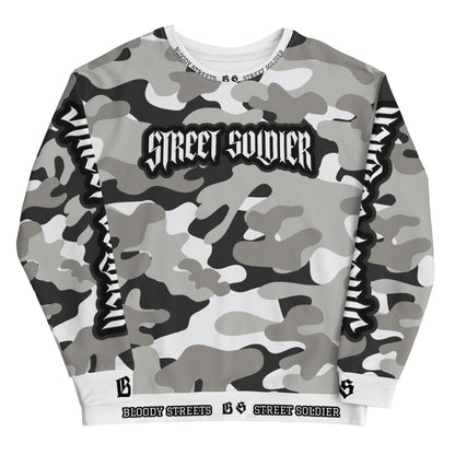 Bloody Camouflage Bull Dog Street Soldier Pullover - BLOODY - STREETS.DE Streetwear Herren und Damen Hoodies, T - Shirts, Pullis