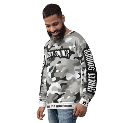 Bloody Camouflage Bull Dog Street Soldier Pullover - BLOODY - STREETS.DE Streetwear Herren und Damen Hoodies, T - Shirts, Pullis