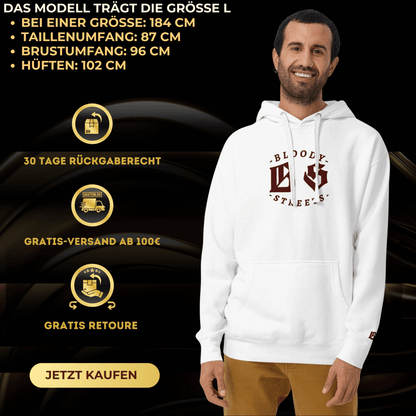 BLOODY STREETS Crew Member "Save our Streets! - BLOODY - STREETS.DE Streetwear Herren und Damen Hoodies, T-Shirts, Pullis