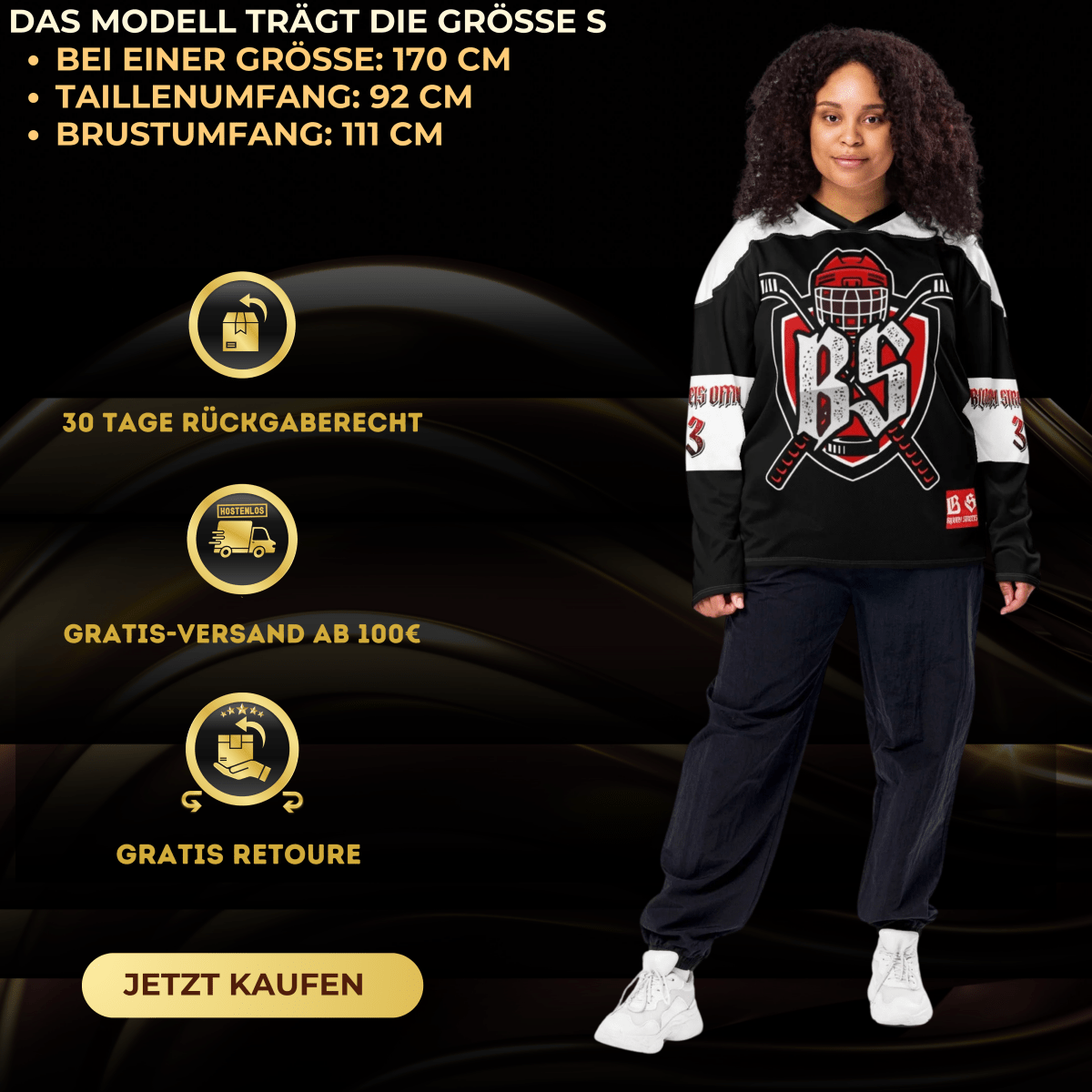 Bloody Streets Hockey Trikot - BLOODY-STREETS.DE Streetwear Herren und Damen Hoodies, T-Shirts, Pullis