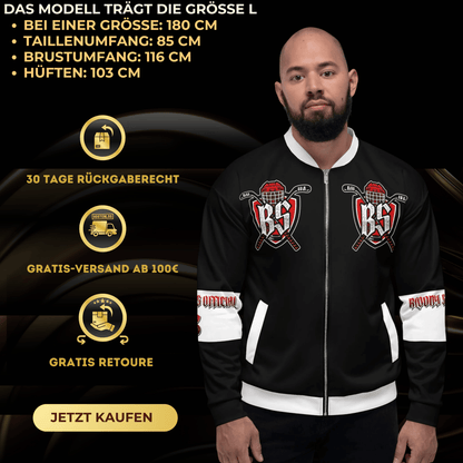 Bloody Streets Hockey Unisex Bomber Jacke - BLOODY - STREETS.DE Streetwear Herren und Damen Hoodies, T-Shirts, Pullis