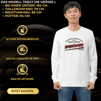 BS CITY Regensburg Crew Member Red "Lady" Pullover - BLOODY - STREETS.DE Streetwear Herren und Damen Hoodies, T-Shirts, Pullis