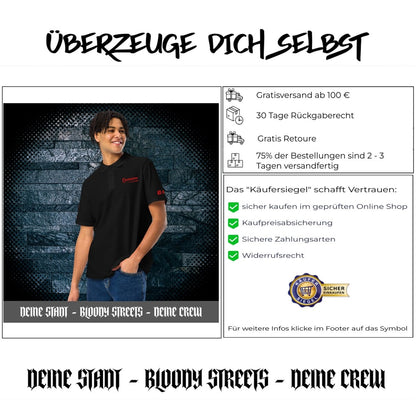 BS Outsiders - Polo - Shirt Stickerei Unisex - BLOODY - STREETS.DE Streetwear Herren und Damen Hoodies, T-Shirts, Pullis