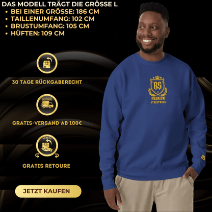 Classic Streetwear Pullover OG - Gold V2 - BLOODY - STREETS.DE Streetwear Herren und Damen Hoodies, T-Shirts, Pullis