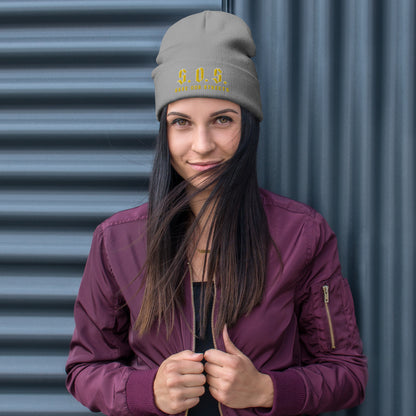 Streetwear Beanie - Stickerei S.O.S. SAVE OUR STREETS