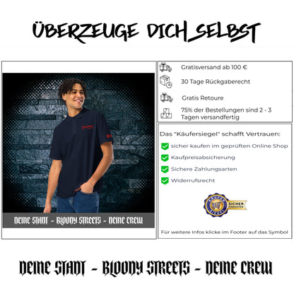 BS Outsiders - Polo-Shirt Stickerei Unisex