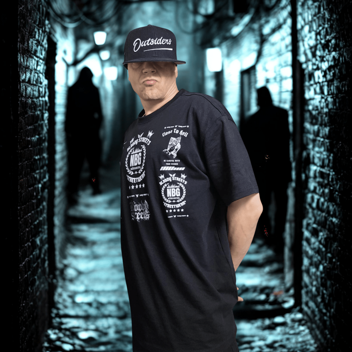 Oversize T-Shirt BS NÜRNBERG - BLOODY - STREETS.DE Streetwear Herren und Damen Hoodies, T-Shirts, Pullis