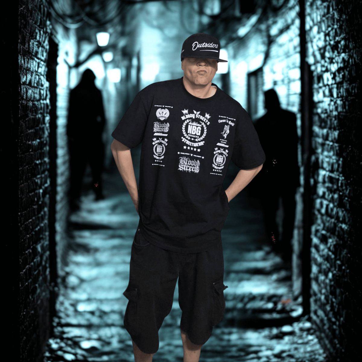 Oversize T-Shirt BS NÜRNBERG - BLOODY - STREETS.DE Streetwear Herren und Damen Hoodies, T-Shirts, Pullis