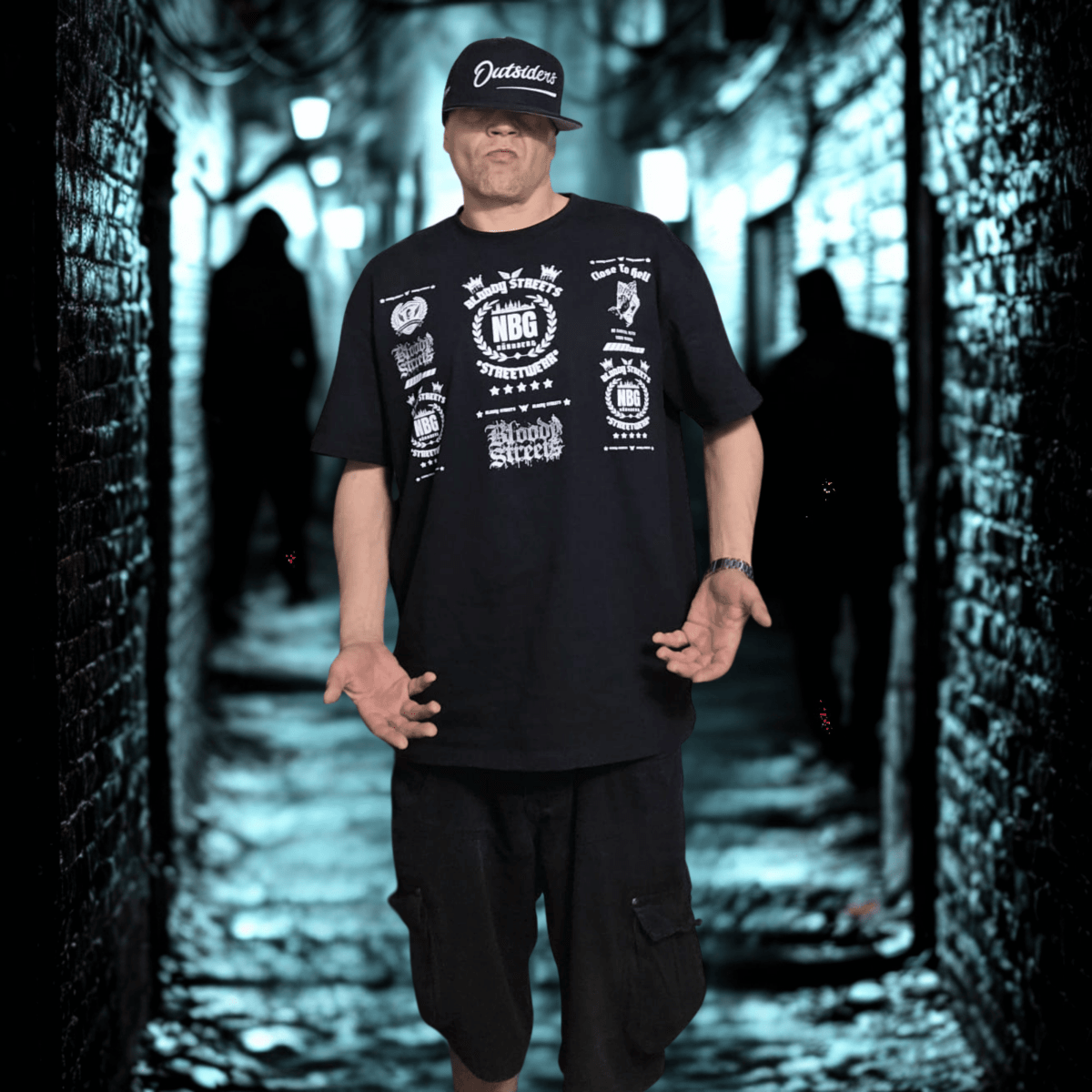 Oversize T-Shirt BS NÜRNBERG - BLOODY - STREETS.DE Streetwear Herren und Damen Hoodies, T-Shirts, Pullis