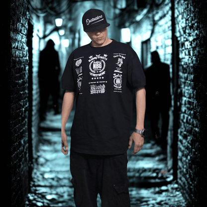 Oversize T-Shirt BS NÜRNBERG - BLOODY - STREETS.DE Streetwear Herren und Damen Hoodies, T-Shirts, Pullis