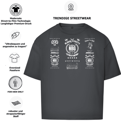 Oversize T-Shirt BS NÜRNBERG - BLOODY - STREETS.DE Streetwear Herren und Damen Hoodies, T-Shirts, Pullis