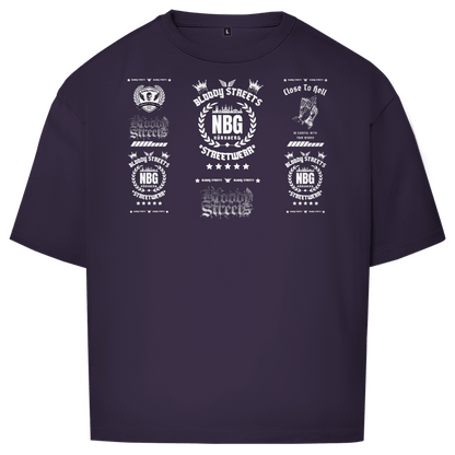 Oversize T-Shirt BS NÜRNBERG - BLOODY - STREETS.DE Streetwear Herren und Damen Hoodies, T-Shirts, Pullis
