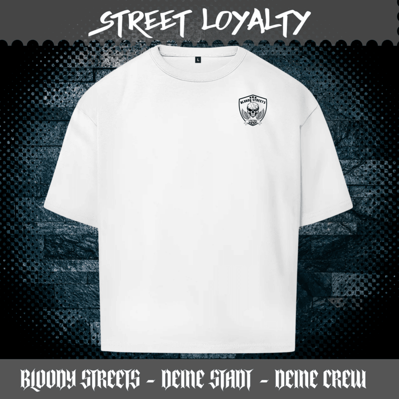 Oversize T-Shirt S.O.S. SAVE OUR STREETS BS - BLOODY - STREETS.DE Streetwear Herren und Damen Hoodies, T-Shirts, Pullis