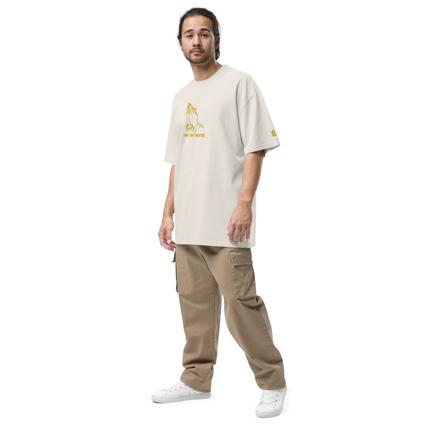 Oversized Streetwear T-Shirt mit verwaschenem Look | S.O.S. SAVE OUR STREETS