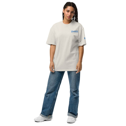 Oversized Streetwear T-Shirt BS - OUTSIDERS Stickerei mit verwaschenem Look - BLOODY - STREETS.DE Streetwear Herren und Damen Hoodies, T-Shirts, Pullis