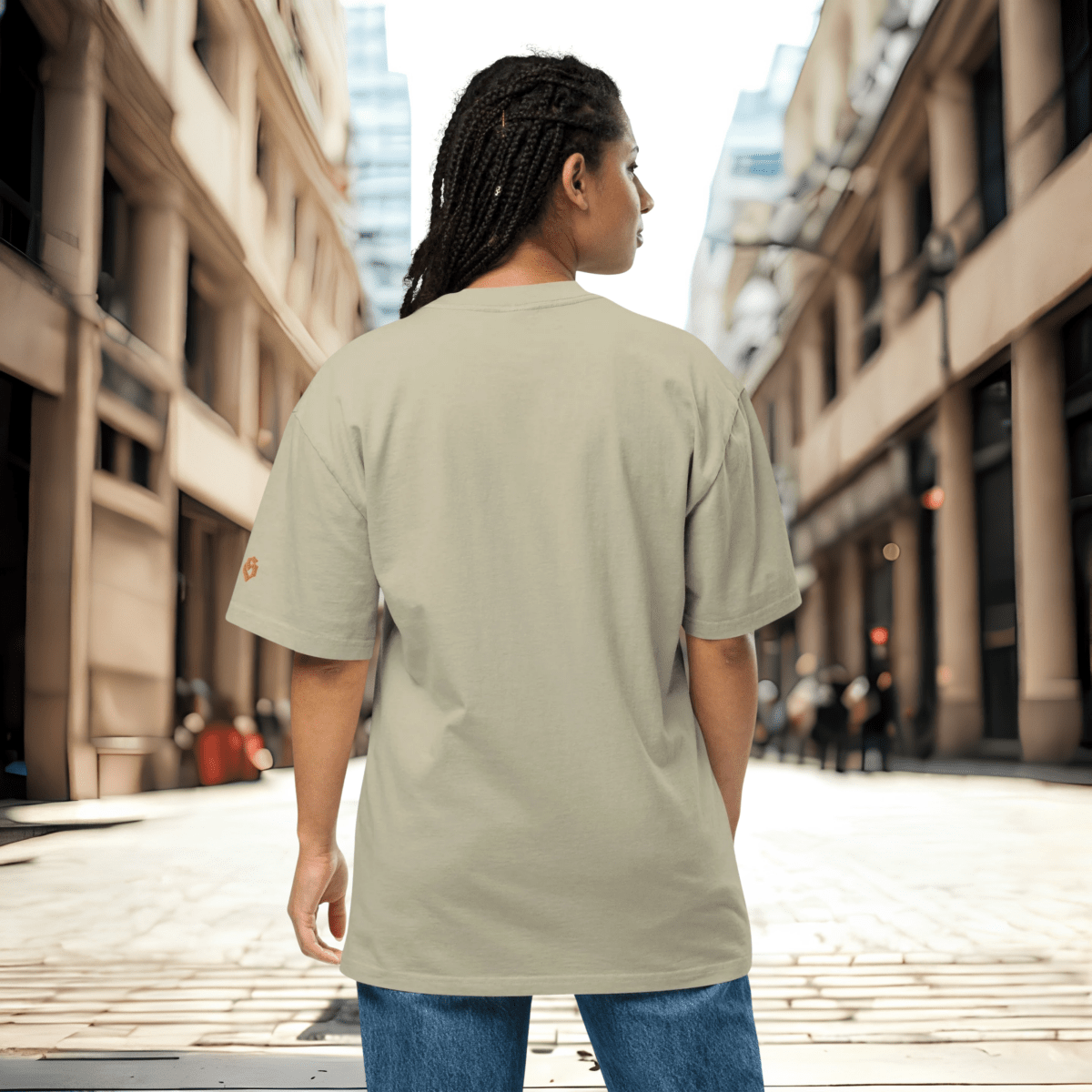 Oversized Streetwear T-Shirt BS - OUTSIDERS Vers. 2 mit verwaschenem Look - BLOODY - STREETS.DE Streetwear Herren und Damen Hoodies, T-Shirts, Pullis