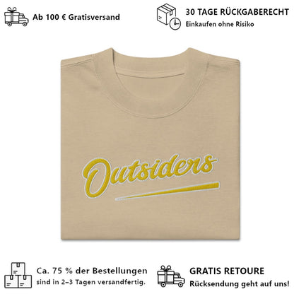 Oversized Streetwear T-Shirt BS - OUTSIDERS Vers. 2 mit verwaschenem Look - BLOODY - STREETS.DE Streetwear Herren und Damen Hoodies, T-Shirts, Pullis